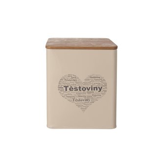 Dóza TĚSTOVINY SRDCE 14x14x16,5 cm