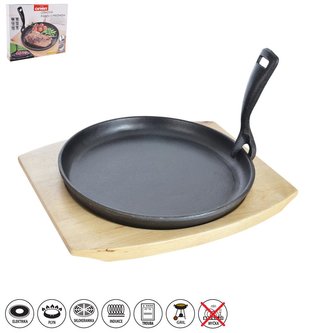 Pánev LITINA s prkénkem pr. 22 cm