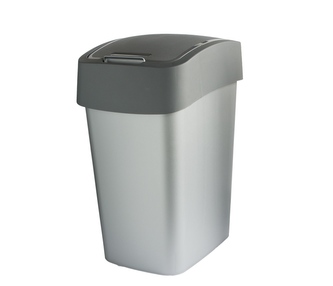 Odpadkový koš FLIP BIN 25L antracit/stříbrná