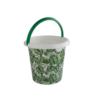 Vědro 10 l zelené listy