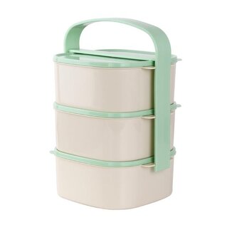 Jídlonosič plast 3-dílný standart 3x1l oranž /zelený/ hnědý CZ