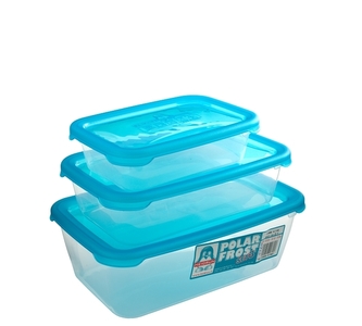 Dóza POLAR set 3ks 2,5+1,3+0,6l 26cm