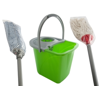 Vědro 15l se ždímačem+mop+tyč 110cm hr závit