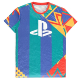 Pánské tričko Playstation: Retro (M) multicolor bavlna