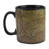 Keramický hrnek Lord Of the Rings|Pán prstenů: Mapa (objem 550 ml) černý