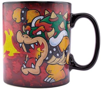 Keramický hrnek Nintendo|Super Mario: Bowsetr (objem 550 ml) černý