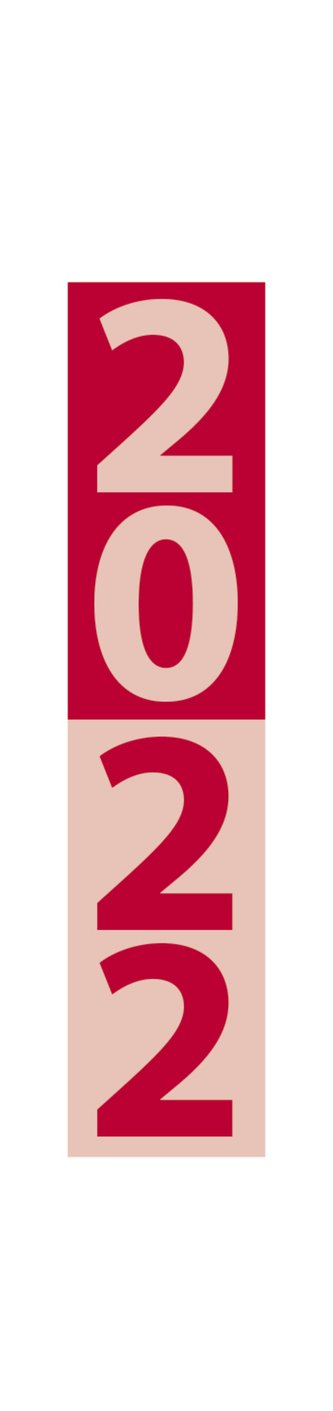 Streifenplaner Compact Rot 2022