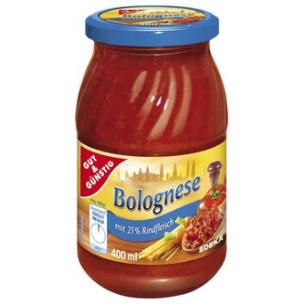 GG Boloňská omáčka s hovězím masem 400ml