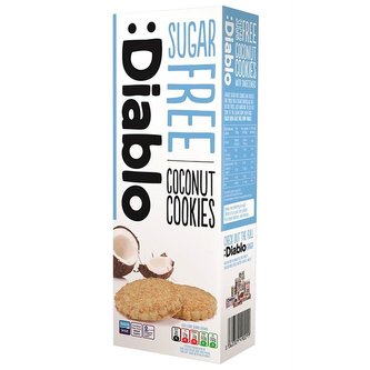 DIABLO COOKIES sušenky s kokosem- bez cukru 150g
