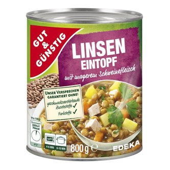 GG Čočkový eintopf s vepřovým masem a uzeninou 800g