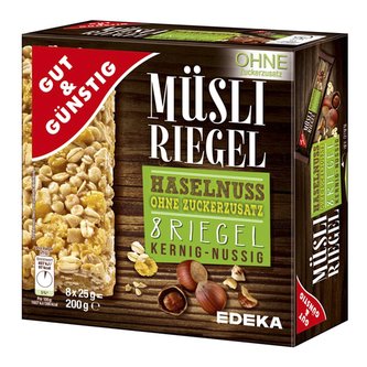 GG Müsli tyčinky s lískovými ořechy 8x25g