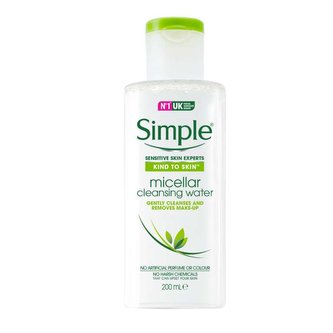 SIMPLE pleťová čistící micelární voda 200ml
