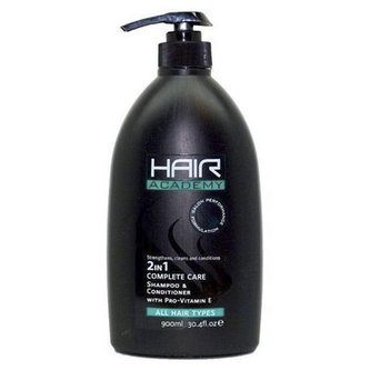 Hair academy 2v1 šampón a kondicionér na všehny typy vlasů 900ml