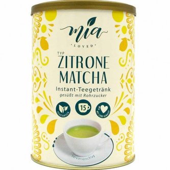 MIA loved instantní čaj Matcha s příchutí citronu 200g