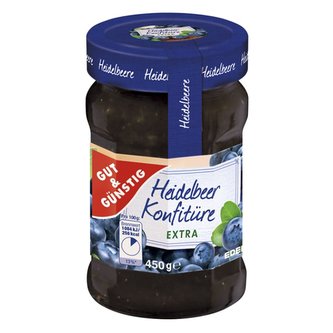 GG Borůvkový džem extra 50% borůvek, 450g