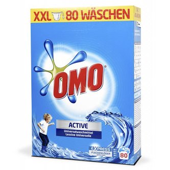 OMO Active prací prášek Universal 80PD 5,2kg