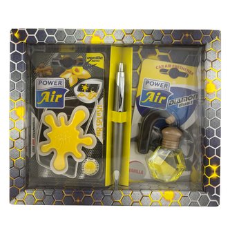 Power Air Tuning set, dárkové balení vůní do auta Yellow