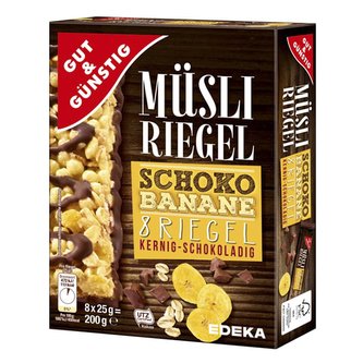 GG Müsli tyčinky s čokoládou a banánem 8x25g