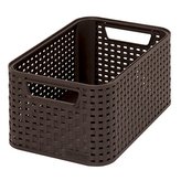 Košík, umělý ratan, čokoládově hnědá, 7 l, CURVER 205824