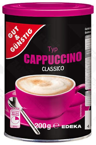 GG Sladké Cappuccino instatní nápoj 200g