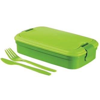 Box na jídlo "Grand Chef", zelená, 1,2 l, s příborem, CURVER 224315