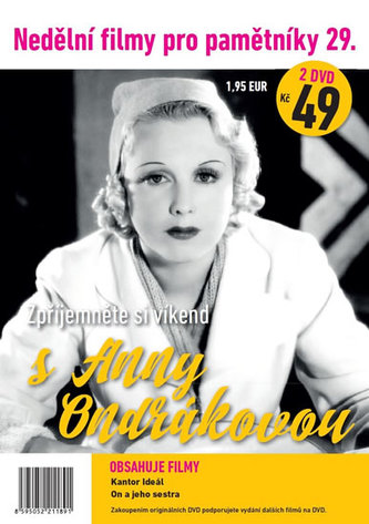 Nedělní filmy pro pamětníky 29. - Anny Ondráková - 2 DVD pošetka