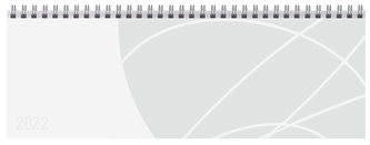 Tischquerkalender Professional Colourlux weiß 2022