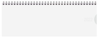 Tischquerkalender Classic Colourlux weiß 2022