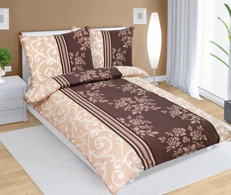 Povlečení bavlněné - hnědý orient - 140x220, 70x90 Povlečení bavlněné - hnědý orient - 140x220, 70x90