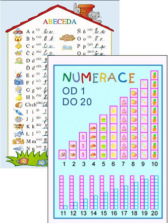 Abeceda / Numerace 1-20 (karta) Abeceda / Numerace 1-20 (karta)