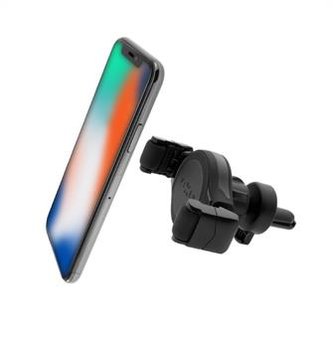 Držák FIXED Roll Vent univerzální s uchycením do mřížky ventilace, černý