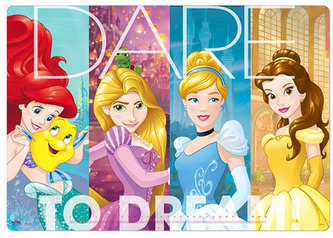 Podložka na stůl Disney: Princess (49,5 x 34,5 cm)