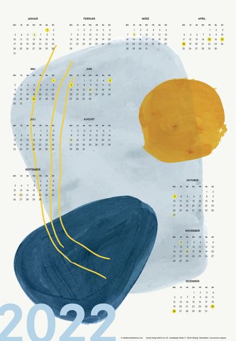 Posterkalender Abstrakt 2022