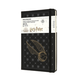 Moleskine Harry Potter plánovací zápisník 2021-2022 černý L Moleskine Harry Potter plánovací zápisník 2021-2022 černý L