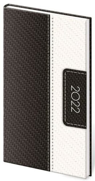 Diář 2022 Erie - černo/bílý, týdenní kapesní Diář 2022 Erie - černo/bílý, týdenní kapesní