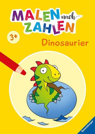 Malen nach Zahlen ab 3 Jahren: Dinosaurier Malen nach Zahlen ab 3 Jahren: Dinosaurier
