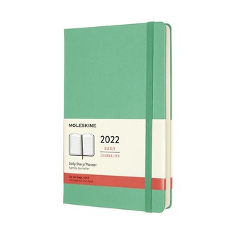 Moleskine Diář 2022 denní tvrdý zelený L