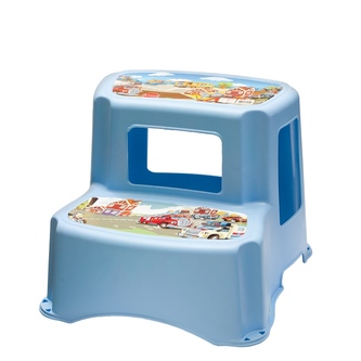 Stupátko 2 schody dětské/modré 35x35-29cm