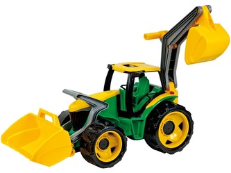 Traktor se lžící a bagrem Traktor se lžící a bagrem