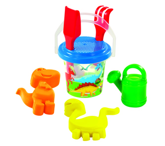 Sada na písek Dinosauři s transparentním kyblíkem