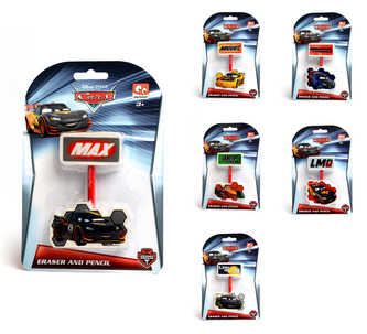 Školní guma a tužka Cars