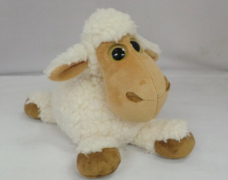 Jehňátko plyšové bílé 18cm