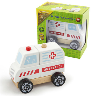 Sanitka skládací dřevěná