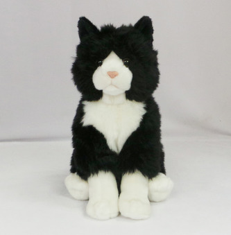 Kočka plyšová pružná 30cm