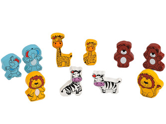 Dřevěná zvířátka - 10 ks