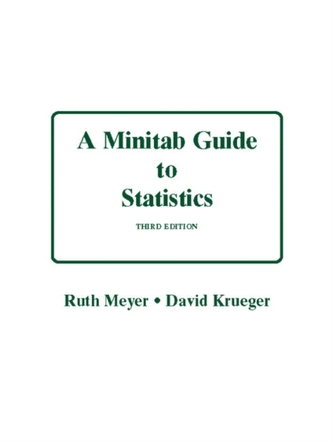 Minitab Guide to Statistics