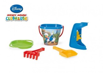 Sada na písek Mickey Mouse plast 5ks 28x18cm v síťce 12m+ Wader