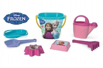 Sada na písek Ledové království/Frozen plast 7ks 25x18cm v síťce 12m+ Wader