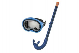 Sada potápěčská brýle + šnorchl plast na kartě 22x50x8cm 8+