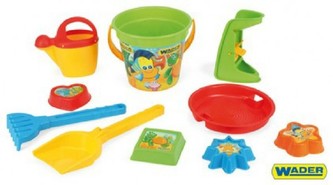 Sada na písek 10ks plast 23x35cm v síťce Wader